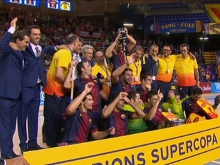 El Barça ha pogut celebrar el títol al Palau Blaugrana.